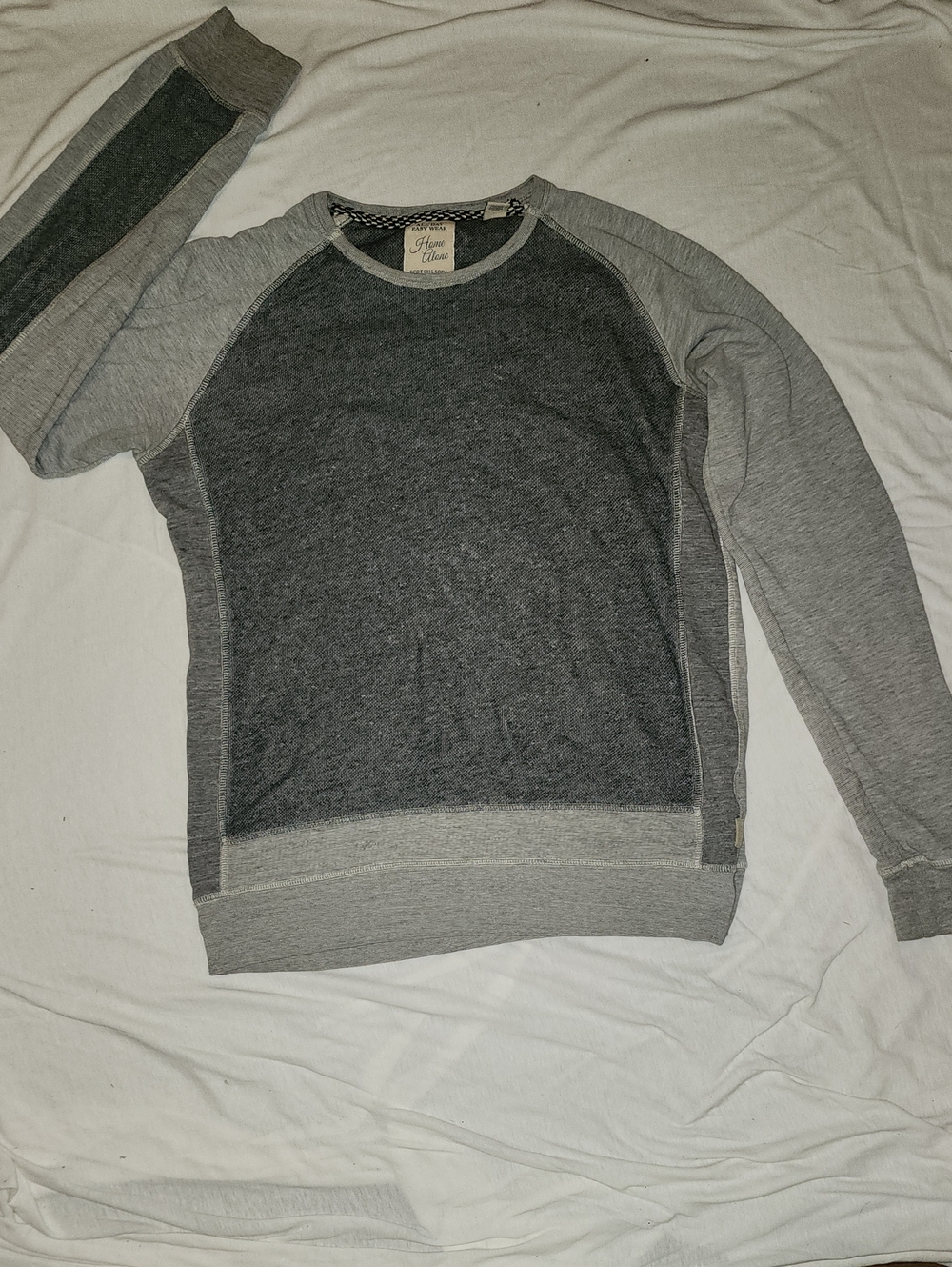 Scotch & Soda Two-Tone Gray Crewneck Sweater
